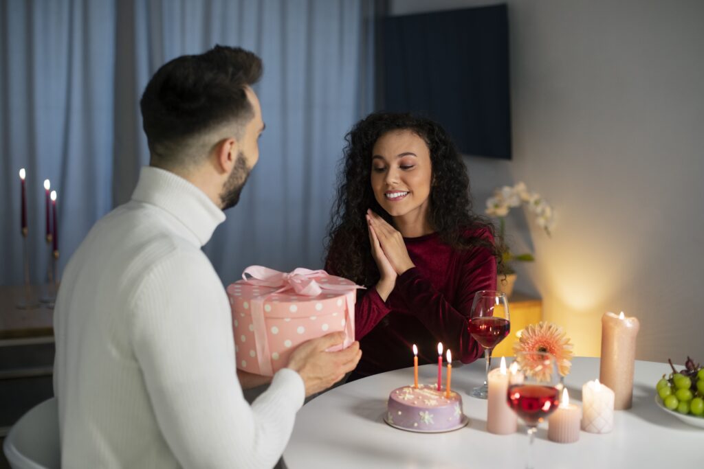 Chocolate cake to girlfriend