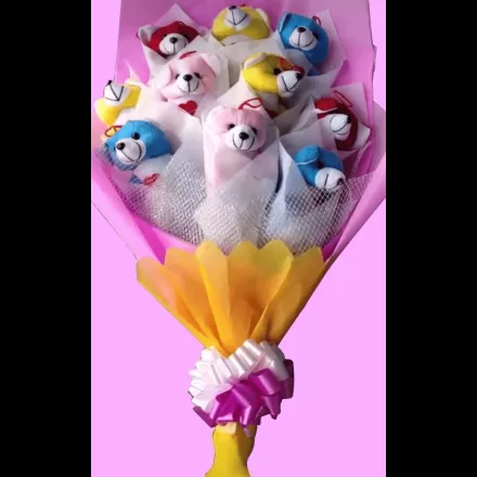 Beautiful 10 Teddy Bouquet