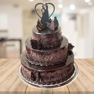 Exotic Chocolate 3 Tier Cake