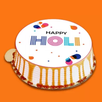 Happy Holi Photo Cake