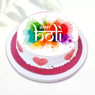 Holi Photo Cake