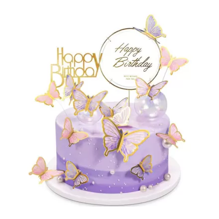 Happy Birthday Butterfly Cake
