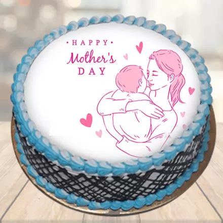 Black Forest Photo Cake for Mothers Day