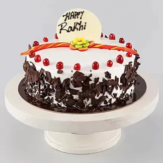 Black Forest Rakhi Cake
