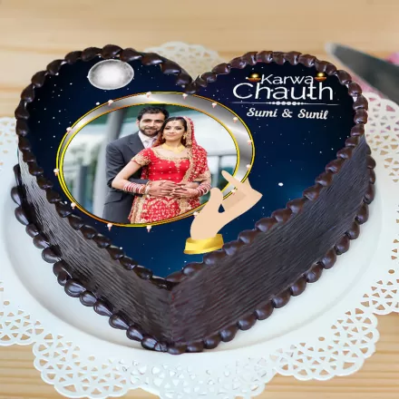 Chocolate Cake For Karwa Chauth