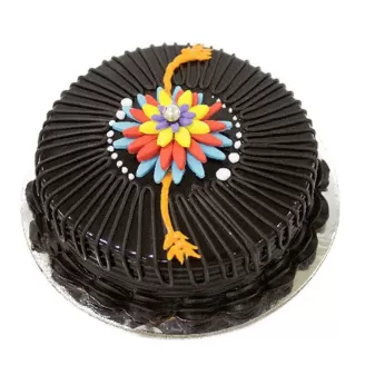 Dark Chocolate Rakhi Cake