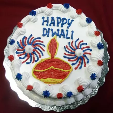 Deepawali Vanilla Cake