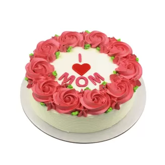 Flowers Design Cake for Mother