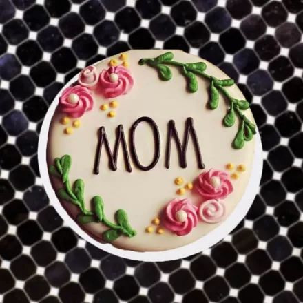 Flowers Theme Cake for Mom