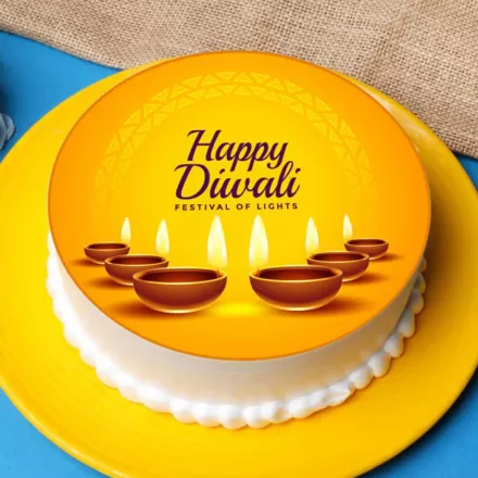 Happy Diwali Photo Cake