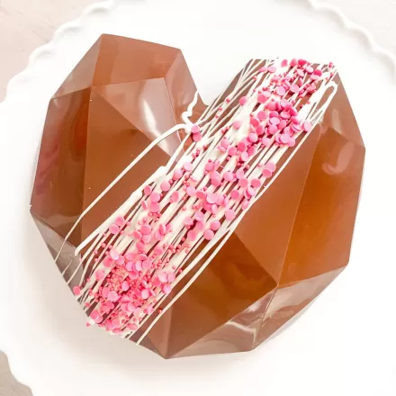 Heart Shape Chocolate Pinata Cake