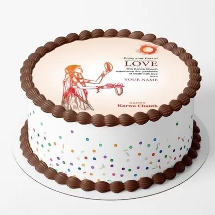Karwa Chauth Photo Cake