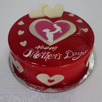 Mother's Day Theme Fondant Cake