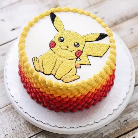 Ombre Pikachu Cake