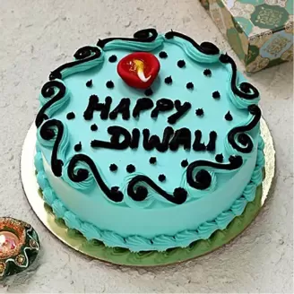 Shubh Diwali Black Forest Cake
