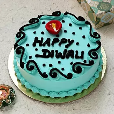 Shubh Diwali Black Forest Cake