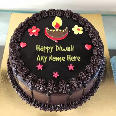 Sweet Chocolate Cake for Diwali