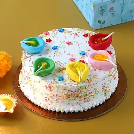 Vanilla Cake for Deepawali