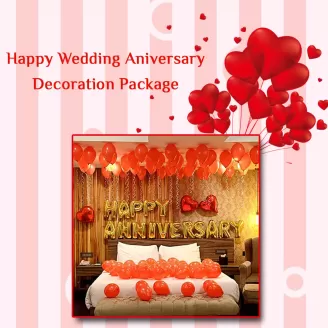 Happy Wedding Anniversary Decoration Package