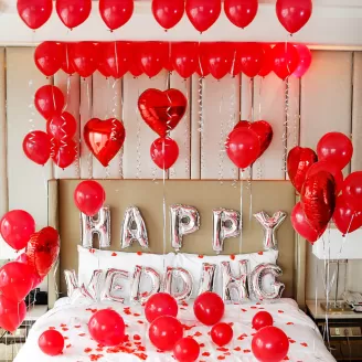 Happy Wedding Room Decoration