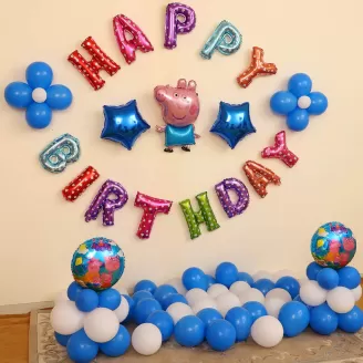 FUNXGO® Ballon decoration anniversaire 3 ans -Ballon Numéro 3 en