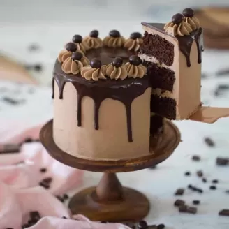 Decorated Drop Chocolate Cake