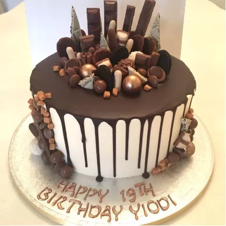 Lovely Dark Chocolate Truffle Cake