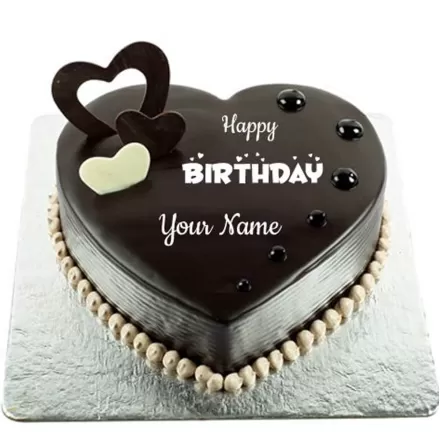 Dark Choco Heart Cake