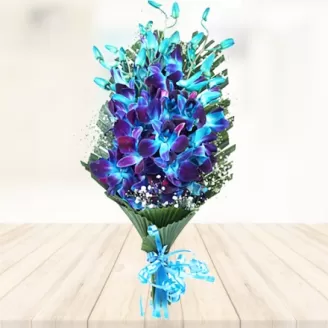 10 Blue Orchids Bouquet