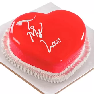 I Love You Red Velvet Cake