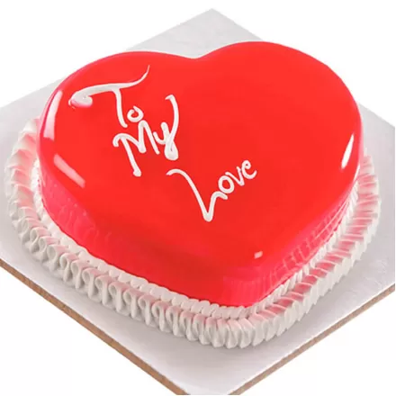 I Love You Red Velvet Cake