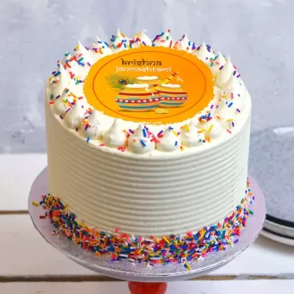 Janamashtami Rainbow Cake