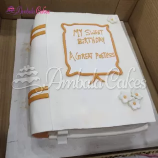 Customized Book Cake Delivered in Ambala Cantt