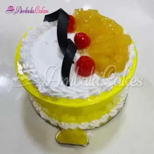 Eggless Pineapple Cake Delivered in Ambala City