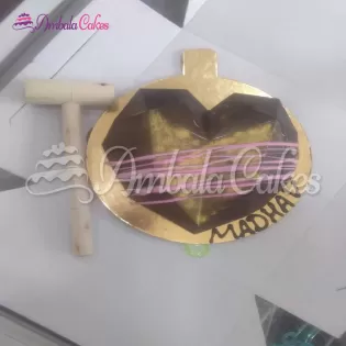 Pinata Heart Chocolate Cake Delivered in Ambala Cantt