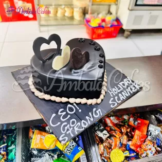 Special Heart Shape Chocolate Cake Delivered in Ambala City
