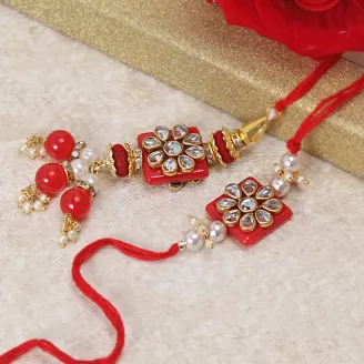 Beautiful Rakhi For Bhai & Bhabhi