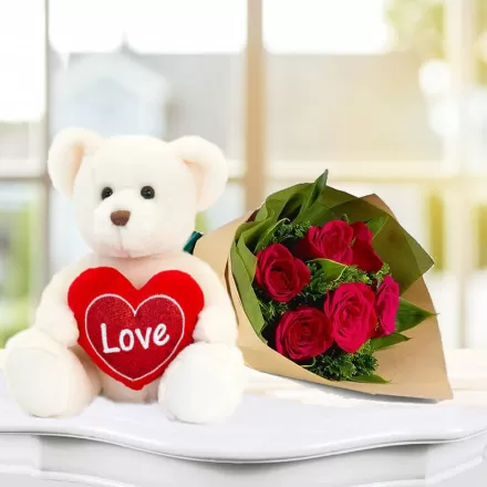 Clovez Get well soon , teddy bear cartoon, Gift For Friends , Lovers ,  Valentine's day , Anniversary Gift , Happy Birthday Gift , Rakhi ,  Rakshabandhan , Sister , Wife 
