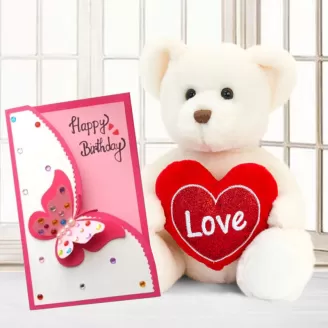 6 Inch Love Teddy With Card