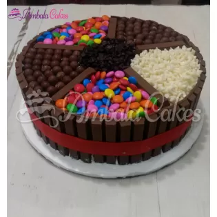 KitKat Gems Cake delivered in Naraingarh