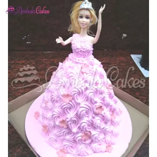 Barbie Doll Cake delivered in Barara