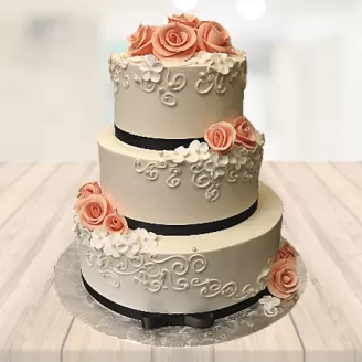 Exotic Vanilla 3 Tier Cake