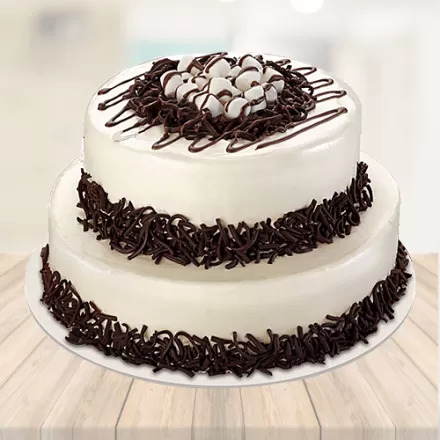 Pretty Cake Ideas For Every Celebration : Two tier white cake with  butterflies-nextbuild.com.vn