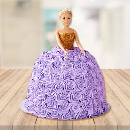 Lovely Barbie Doll Cake