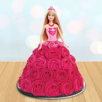 Strawberry Fantasy Barbie Cake