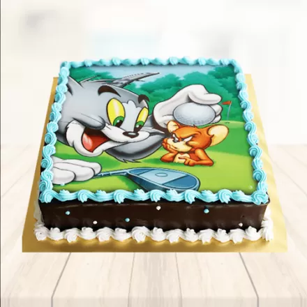 Tom & Jerry Photo Cake 