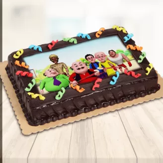 Motu Patlu Ki Jodi Photo Cake