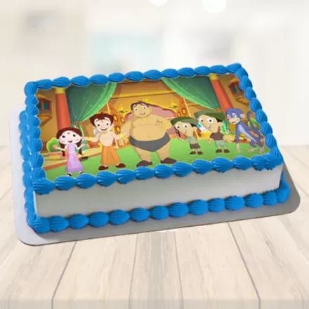 Chhota Bheem With Friends Photo Cake