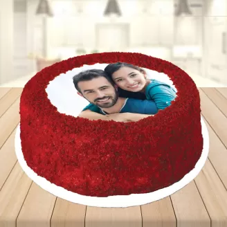 Red Velvet Photo Cake 