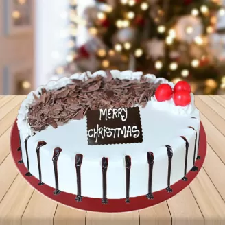 Merry Christmas Black Forest Cake